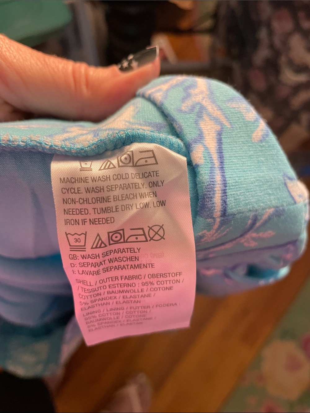 Quacker Factory Aqua Shell & Starfish Skater Skort - Picture 3 of 7